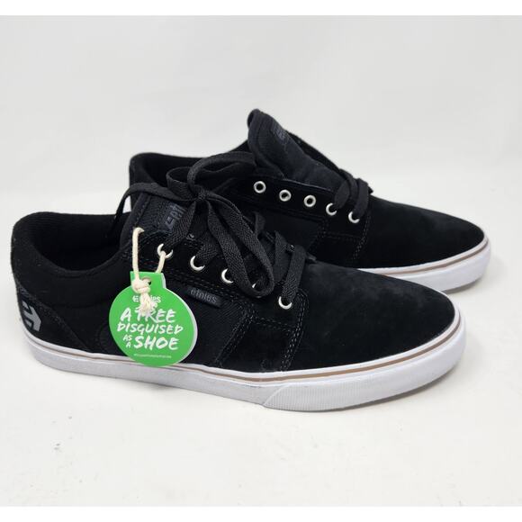 Etnies Men\'s 9.5 Barge LS Skate Shoe Black & White 4101000351-001 main image 7